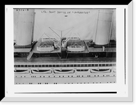 Historic Framed Print, Life boat device on IMPERATOR,  17-7/8" x 21-7/8"