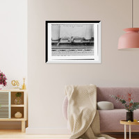 Historic Framed Print, Life boat device on IMPERATOR,  17-7/8" x 21-7/8"