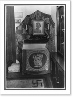 Historic Framed Print, [Small shrine with framed portrait of Carin G&ouml;ring in Hermann G&ouml;ring's Berlin home],  17-7/8" x 21-7/8"