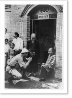 Mr. Harrison Forman photographing Kaifeng Jews, Antique Poster