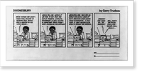 Doonesbury. We're outside the courthouse now, talking to network trial artist Erich Newton on his lunch break, Vintage Print