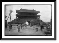 Historic Framed Print, [Entrance gate, Seoul, Korea],  17-7/8" x 21-7/8"