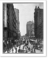 Historic Framed Print, Bargain day on State St., Chicago, Ill.,  17-7/8" x 21-7/8"
