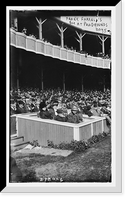 Historic Framed Print, New York Yankee President Frank Farrell's box seats at the Polo Grounds, New York (baseball),  17-7/8" x 21-7/8"