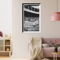 Historic Framed Print, New York Yankee President Frank Farrell's box seats at the Polo Grounds, New York (baseball),  17-7/8" x 21-7/8"