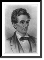 Historic Framed Print, Abraham Lincoln, Pres. U.S., 1809-1965,  17-7/8" x 21-7/8"