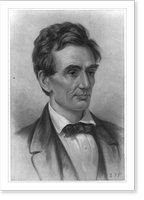 Historic Framed Print, Abraham Lincoln, Pres. U.S., 1809-1965,  17-7/8" x 21-7/8"