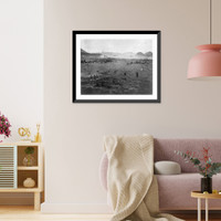 Pilgrims at Muzdalifah between Arafat and Mina, outside Mecca Classic, Vintage Print