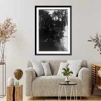 Oasis draw well at Al-gowf, Antique Wall Art