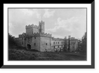 Historic Framed Print, North side of Haddon Hall, England,  17-7/8" x 21-7/8"