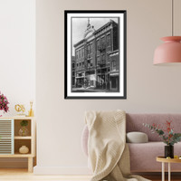 Historic Framed Print, New Plainfield Theatre, Plainfield, N.J.,  17-7/8" x 21-7/8"