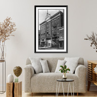 Historic Framed Print, New Plainfield Theatre, Plainfield, N.J.,  17-7/8" x 21-7/8"