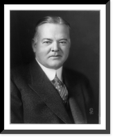 Historic Framed Print, Herbert Hoover, 1874-1964,  17-7/8" x 21-7/8"