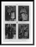 Portraits of pilgrims in Mecca from Yemen, Morocco, India, and dervishes from Buchara, Vintage Poster