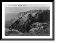 Grand Canyon: El Tovar from Bright Angel, Historic Print