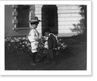 Quentin Roosevelt (left) and his little playmate, Vintage Poster