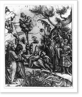 Christ pointing out the true and false prophets to a disciple, Historic Print