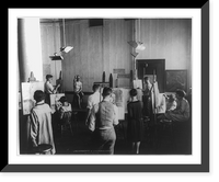 Historic Framed Print, Wash., D.C. Students drawing at Corcoran Gallery of Art,  17-7/8" x 21-7/8"