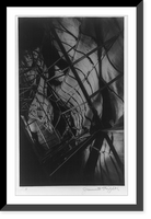 Interior details of the Statue of Liberty: Copper plates, following the lines of the exterior, Historic Print