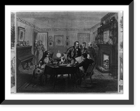 In the parlor General Garfeild with others at his home at Mentor, Ohio Classic, Antique Wall Art