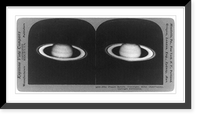 The planet Saturn, Vintage Poster