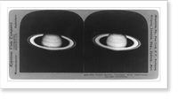The planet Saturn, Vintage Poster