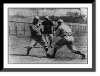 Historic Framed Print, [Thomas Buck" O'Brien vs. Bill Carrigan,  Boston AL (baseball)]",  17-7/8" x 21-7/8"