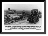 Vintage Photo Print - Grosse Panzerschlacht im Raum von Bjelgorod-Orel