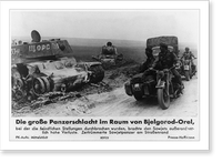 Vintage Photo Print - Grosse Panzerschlacht im Raum von Bjelgorod-Orel