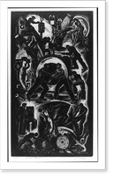 Labor in a diesel plant.Calapai, Antique Poster