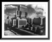 Historic Framed Print, New York Hospital - Cornell Medical College, Association Bldgs., York Ave.,  17-7/8" x 21-7/8"