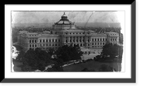 Historic Framed Print, Jefferson Building, Library of Congress,  17-7/8" x 21-7/8"