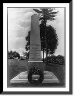 Virginia - Charlottesville - Monument marking Thomas Jefferson's grave, Antique Poster
