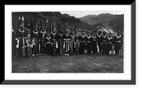 19 natives posed. Tonkin, North Vietnam, Historic Reproduction
