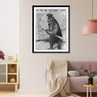 Up on his haunches again, Historic Print