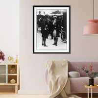 Historic Framed Print, Scottish peers arriving at Westminster Abbey for the Coronation of King George V,  17-7/8" x 21-7/8"