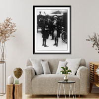 Historic Framed Print, Scottish peers arriving at Westminster Abbey for the Coronation of King George V,  17-7/8" x 21-7/8"