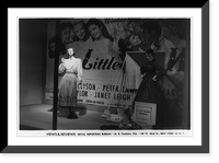 Window display of the May Company Stores with 2 mannequins and motion picture poster for Little Women"", Vintage Poster