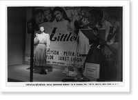 Window display of the May Company Stores with 2 mannequins and motion picture poster for Little Women"", Vintage Poster