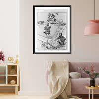 Whoa, come back! Foul ball!"", Historic Print