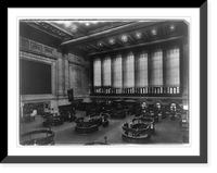 Historic Framed Print, New York Stock Exchange [interior],  17-7/8" x 21-7/8"