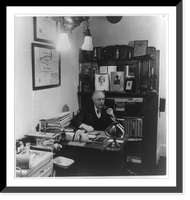 Dr. Brooks, Croton, N.Y.: seated at desk in his office smoking pipe, Antique Poster