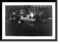 Historic Framed Print, Selling Tomatoes in the Market 11 P.M. Location: Boston, Massachusetts.,  17-7/8" x 21-7/8"