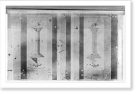 Plan of bottom flanges from above and beneath, Vintage Poster