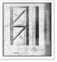 Historic Framed Print, Cross braces to connect the inner and outer entablature of dome - 2,  17-7/8" x 21-7/8"