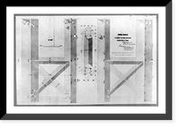 Historic Framed Print, Cross braces,  17-7/8" x 21-7/8"