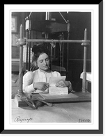 Woman doing bookbinding at Roycroft Shops, E. Aurora, N.Y, Vintage Wall Art