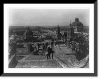 Historic Framed Print, The valley of Mexico from Guadaloupe,  17-7/8" x 21-7/8"