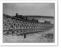 Historic Framed Print, T.V.R.R. No. 5 bridge, head of Fox Gulch,  17-7/8" x 21-7/8"