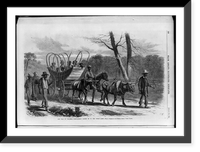 The war in Virginia - contrabands coming in to the Union camp Blacks in wagon and walking Classic, Antique Wall Art